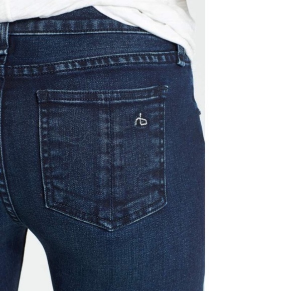 Rag & Bone - skinny strech dark blue denim jeans - Picture 3 of 7
